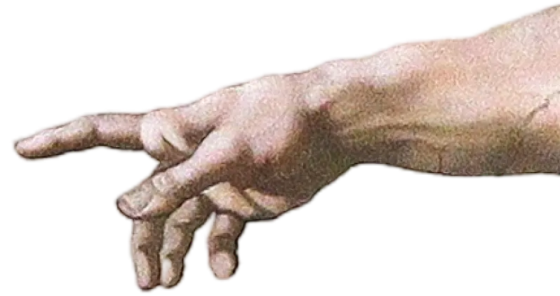 God's hand reaching out